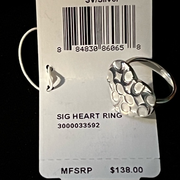 Coach Signature Heart Sterling Silver *Retired* SET- NWT - Picture 15 of 16